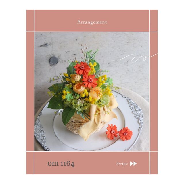 om1137◉オーダー＊アレンジメント/ aa – プリザーブドフラワー