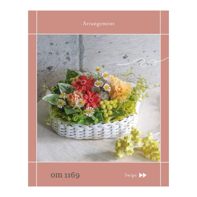 om1008◉オーダー＊アレンジメント＊ブッダナッツ – プリザーブド